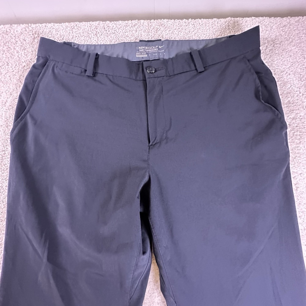 Nike Men's Golf Pants 34x32 *36x31* Gray Dri-Fit Stretch Tour Performance - Picture 3 of 11